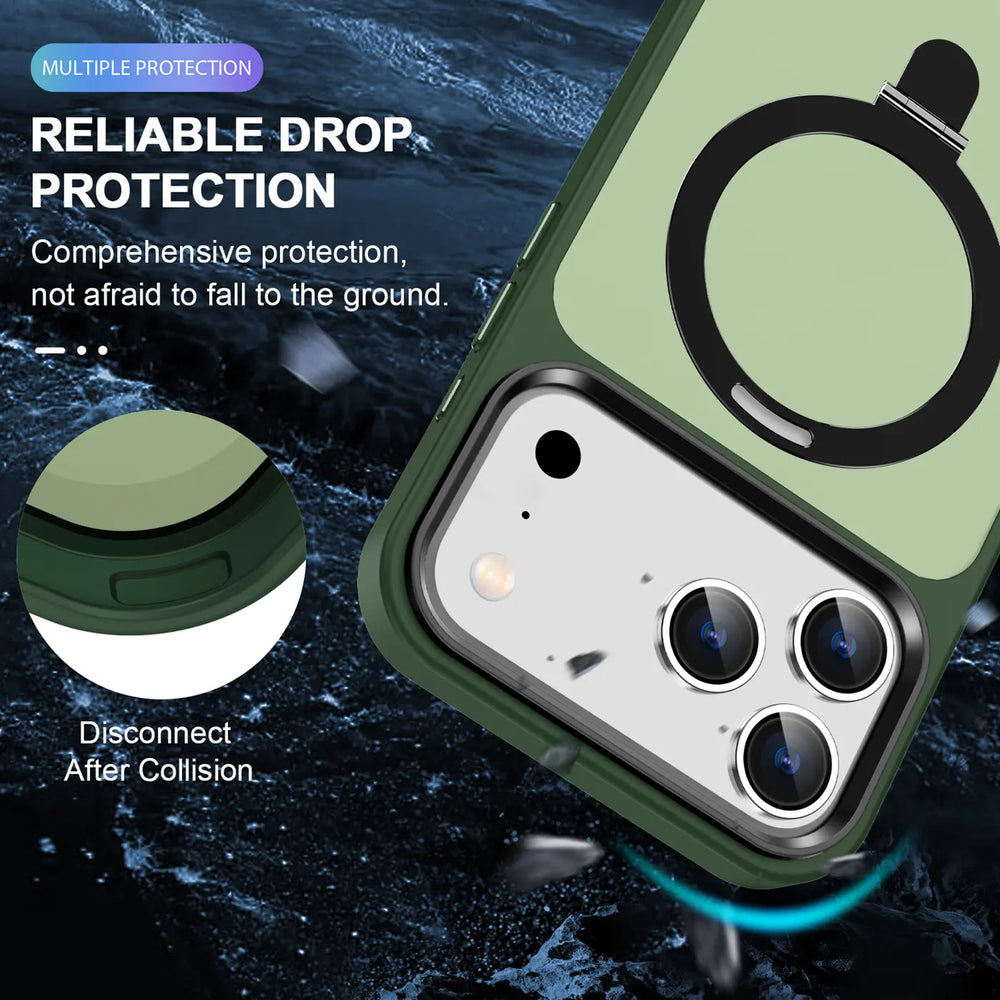 Funktionale und schützende MagSafe Hülle für iPhone 17 Pro in Grün