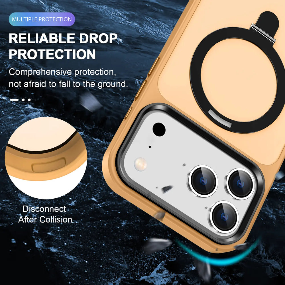 Funktionale und schützende MagSafe Hülle für iPhone 17 Pro Max in Orange