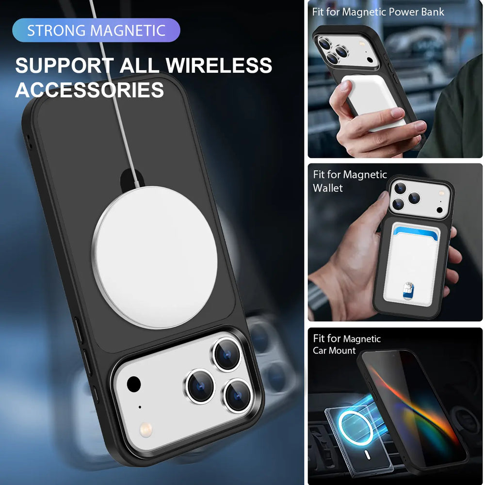 Funktionale und schützende MagSafe Hülle für iPhone 17 Pro Max in Schwarz