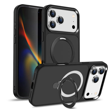 Funktionale und schützende MagSafe Hülle für iPhone 17 Pro in Schwarz