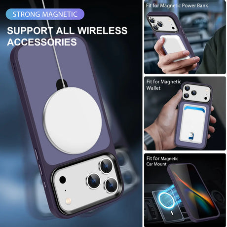 Funktionale und schützende MagSafe Hülle für iPhone 17 Pro in Lila