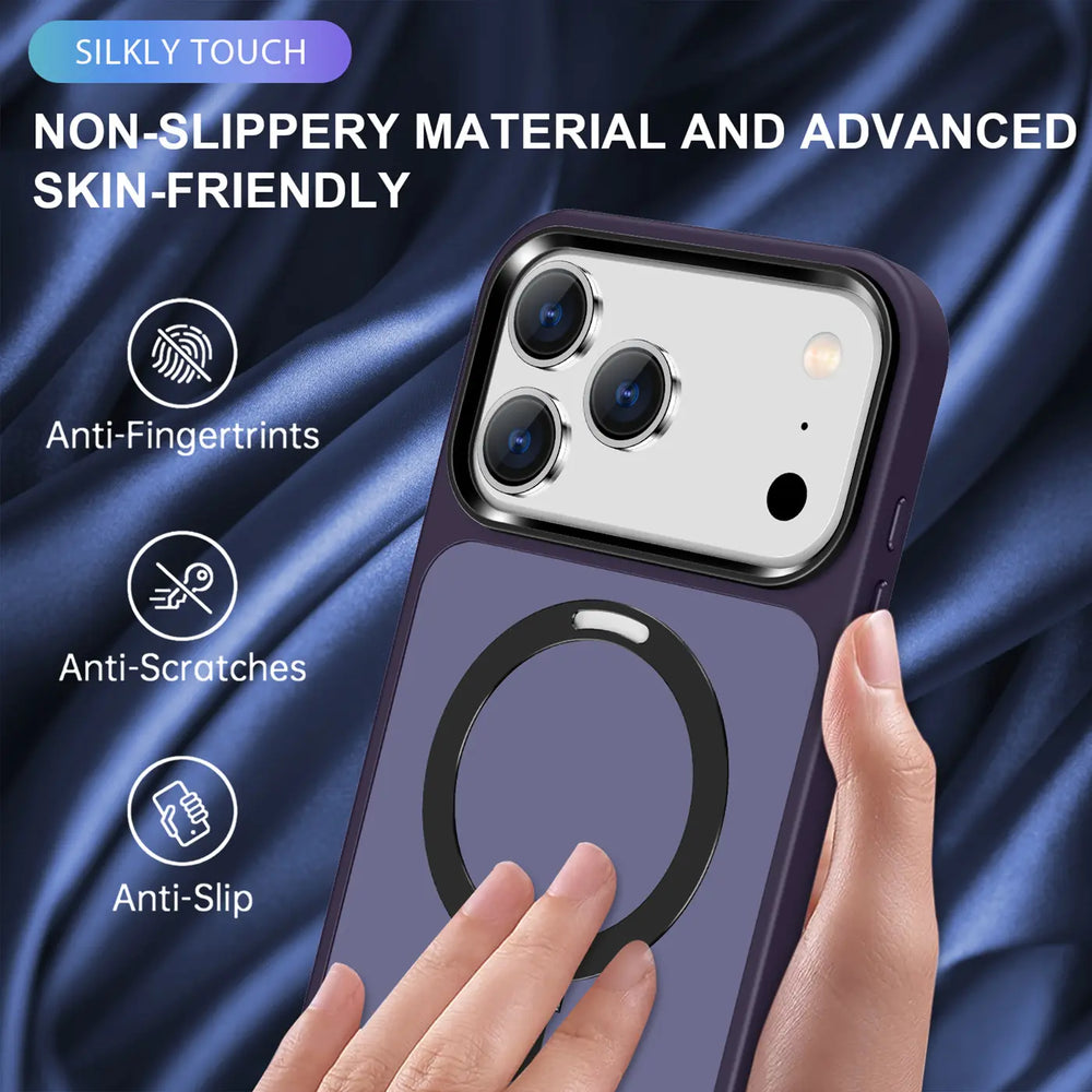 Funktionale und schützende MagSafe Hülle für iPhone 17 Pro in Lila