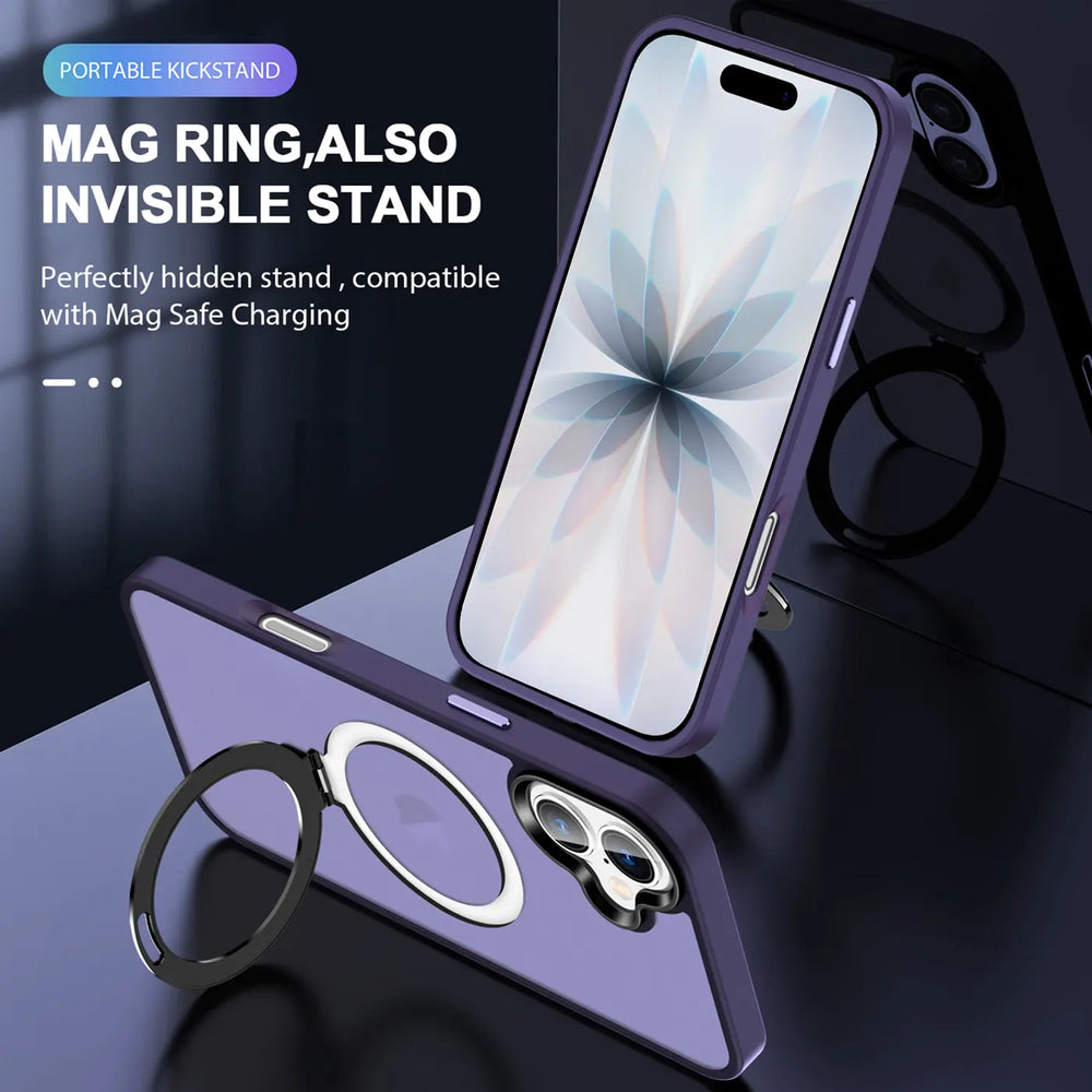 Funktionale und schützende MagSafe Hülle für iPhone 17 in Lila