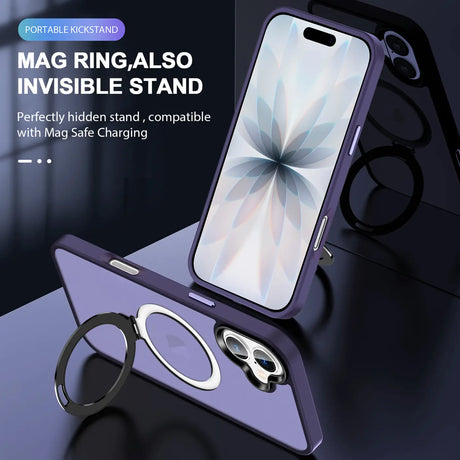Funktionale und schützende MagSafe Hülle für iPhone 17 in Lila