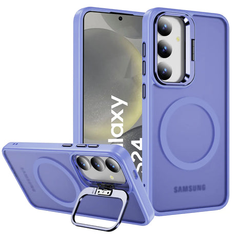Funktionale und schützende MagSafe Hülle für Samsung Galaxy S24 in Lavendel