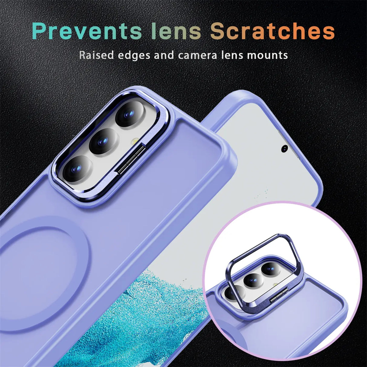 Funktionale und schützende MagSafe Hülle für Samsung Galaxy S24 in Lavendel