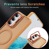 Funktionale und schützende MagSafe Hülle für Samsung Galaxy S24 in Orange