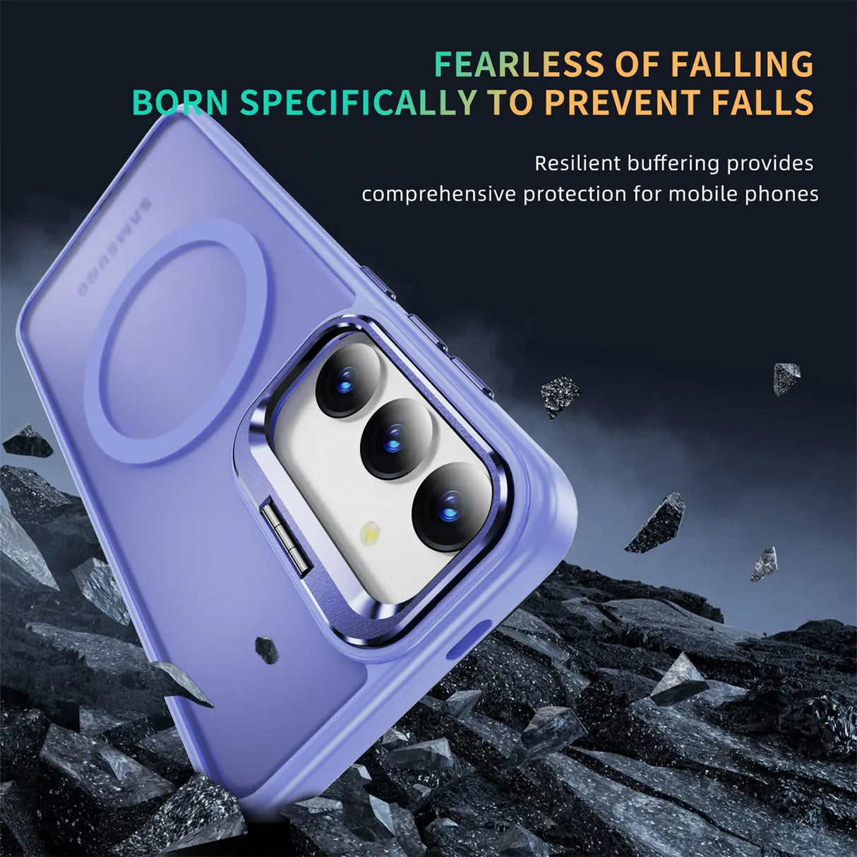 Funktionale und schützende MagSafe Hülle für Samsung Galaxy S24 Plus in Lavendel