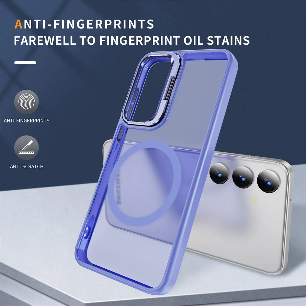 Funktionale und schützende MagSafe Hülle für Samsung Galaxy S24 Plus in Lavendel