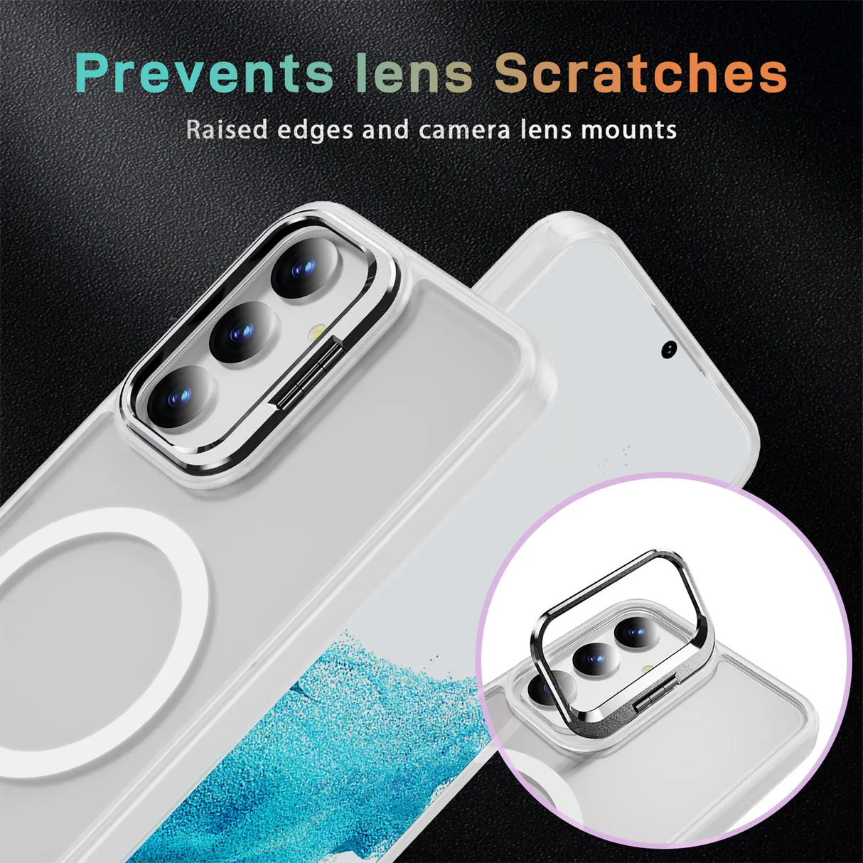 Funktionale und schützende MagSafe Hülle für Samsung Galaxy S24 Plus in Transparent