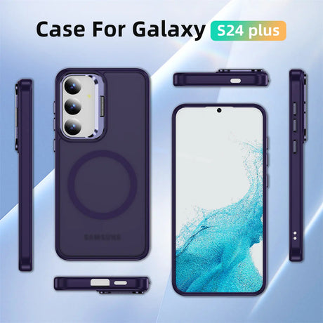 Funktionale und schützende MagSafe Hülle für Samsung Galaxy S24 Plus in Violett