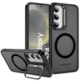 Funktionale und schützende MagSafe Hülle für Samsung Galaxy S24 in Schwarz