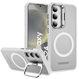 Funktionale und schützende MagSafe Hülle für Samsung Galaxy S24 in Transparent