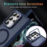 Funktionale und schützende MagSafe Hülle für Samsung Galaxy S24 Ultra in Dunkelblau