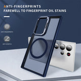 Funktionale und schützende MagSafe Hülle für Samsung Galaxy S24 Ultra in Dunkelblau