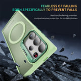 Funktionale und schützende MagSafe Hülle für Samsung Galaxy S24 Ultra in Grün