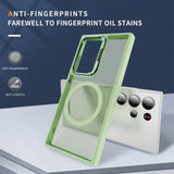 Funktionale und schützende MagSafe Hülle für Samsung Galaxy S24 Ultra in Grün