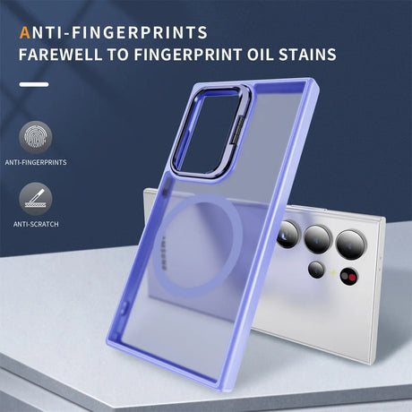 Funktionale und schützende MagSafe Hülle für Samsung Galaxy S24 Ultra in Lavendel