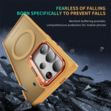 Funktionale und schützende MagSafe Hülle für Samsung Galaxy S24 Ultra in Orange