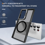 Funktionale und schützende MagSafe Hülle für Samsung Galaxy S24 Ultra in Schwarz