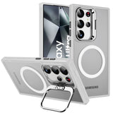 Funktionale und schützende MagSafe Hülle für Samsung Galaxy S24 Ultra in Transparent