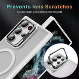 Funktionale und schützende MagSafe Hülle für Samsung Galaxy S24 Ultra in Transparent