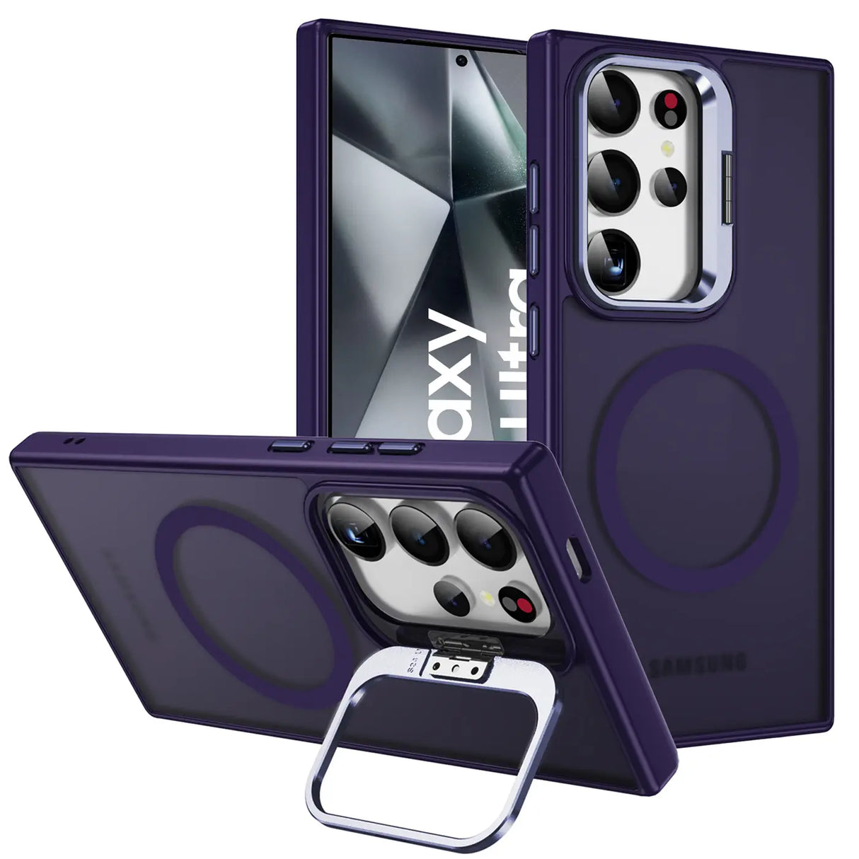 Funktionale und schützende MagSafe Hülle für Samsung Galaxy S24 Ultra in Violett