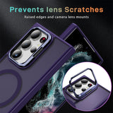 Funktionale und schützende MagSafe Hülle für Samsung Galaxy S24 Ultra in Violett