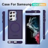 Funktionale und schützende MagSafe Hülle für Samsung Galaxy S24 Ultra in Violett
