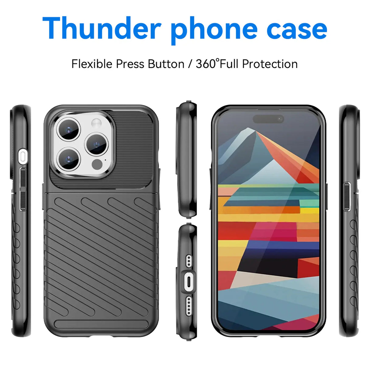 Stoßfeste und stylische robuste Handyhülle für iPhone 15 Pro Max