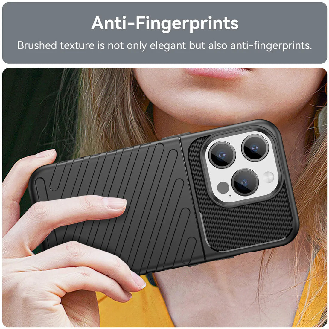 Griffige Struktur gegen Fingerabdrücke