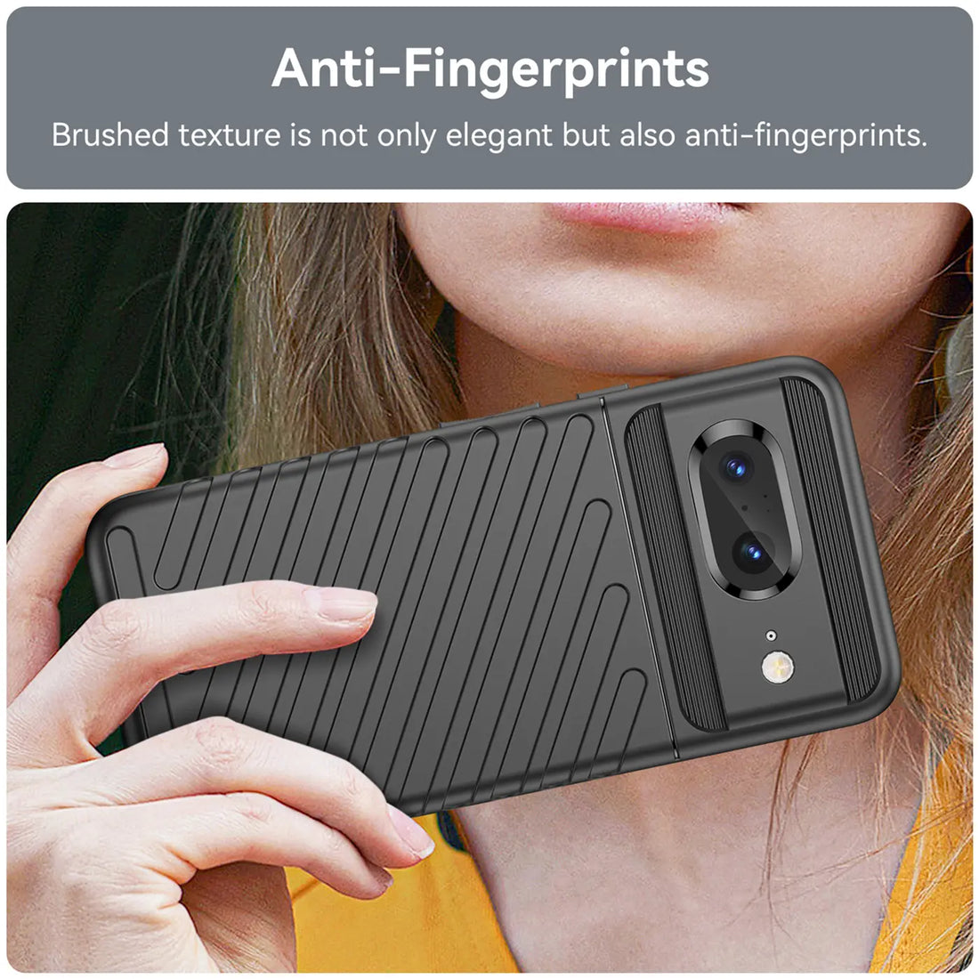 Anti-Fingerabdruck und griffige Struktur