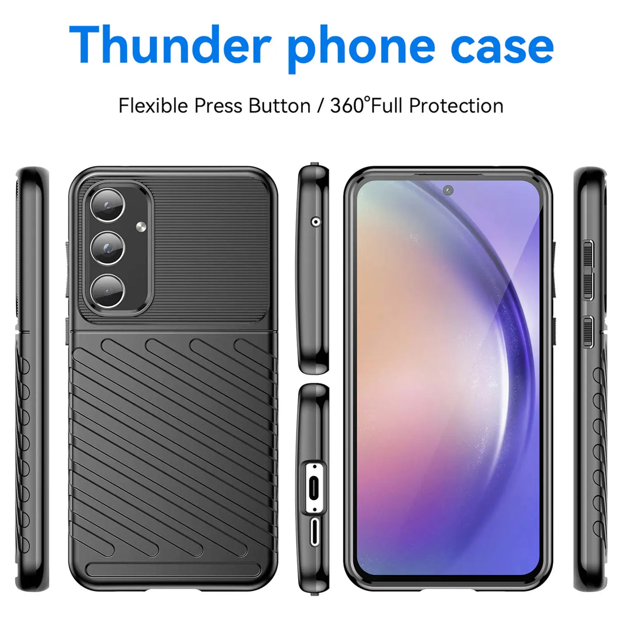 Stoßfeste und stylische robuste Handyhülle für Samsung Galaxy A55 5G