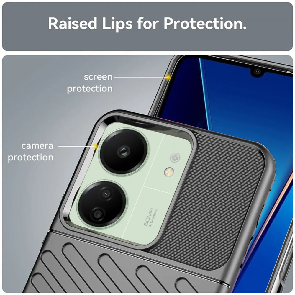 Stoßfeste und stylische robuste Handyhülle für Xiaomi Poco C65