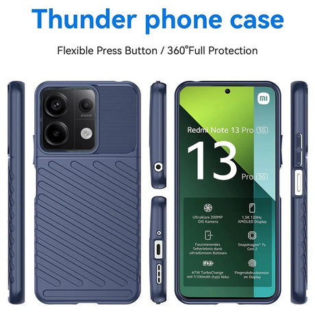 Stoßfeste und stylische robuste Handyhülle für Xiaomi Redmi Note 13 Pro 5G