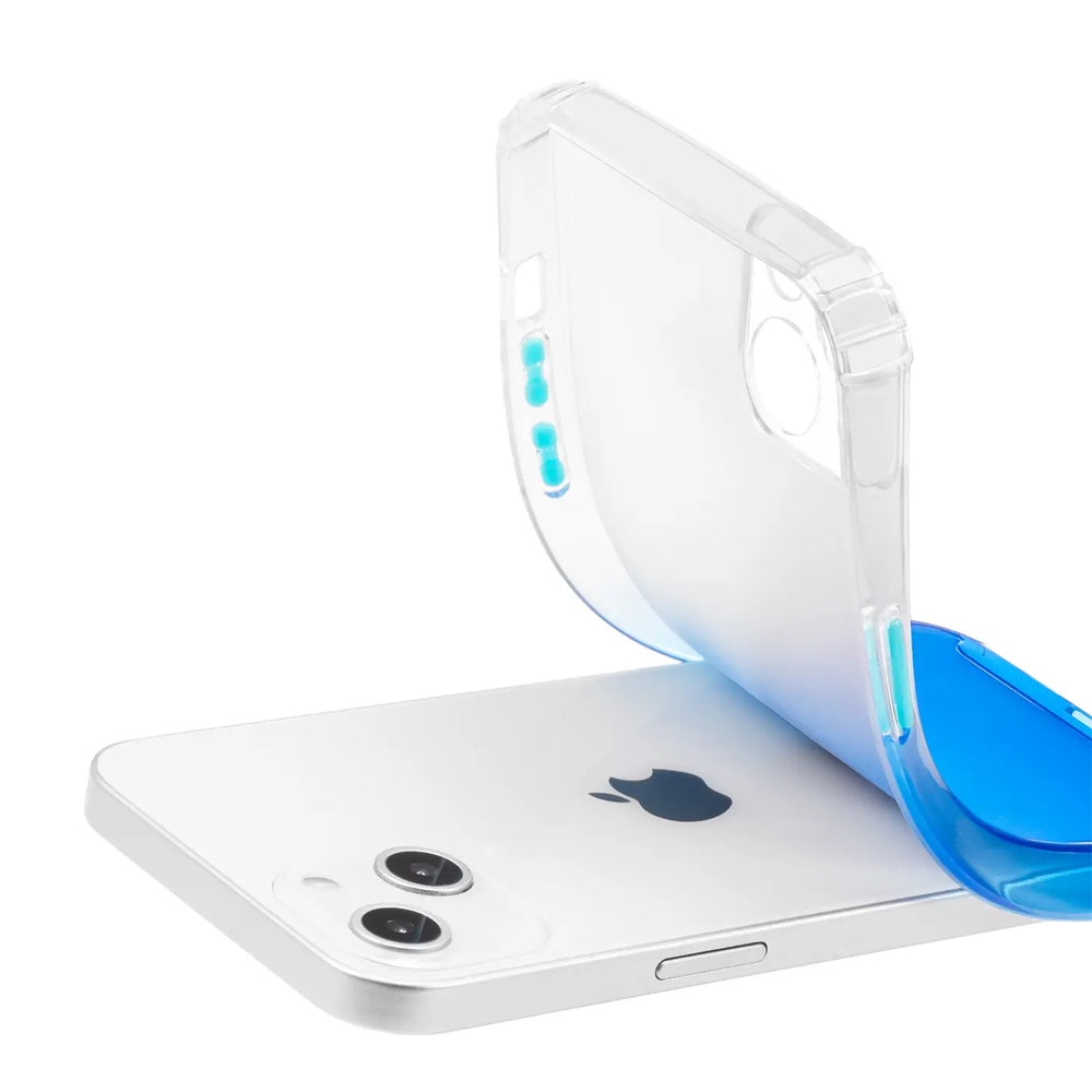 Schlanke und stoßfeste Gradient Handyhülle für iPhone 12 in Blau