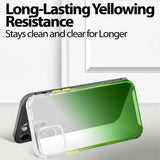 Schlanke und stoßfeste Gradient Handyhülle für iPhone 12 Pro in Grün