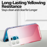 Schlanke und stoßfeste Gradient Handyhülle für iPhone 13 Pro in Rot