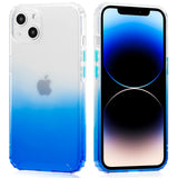 Schlanke und stoßfeste Gradient Handyhülle für iPhone 14 Plus in Blau