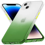 Schlanke und stoßfeste Gradient Handyhülle für iPhone 14 Plus in Grün