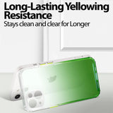 Schlanke und stoßfeste Gradient Handyhülle für iPhone 14 Plus in Grün