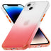 Schlanke und stoßfeste Gradient Handyhülle für iPhone 14 Plus in Rot