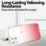 Schlanke und stoßfeste Gradient Handyhülle für iPhone 14 Plus in Rot