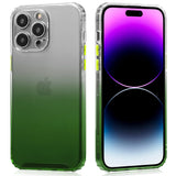 Schlanke und stoßfeste Gradient Handyhülle für iPhone 14 Pro in Grün