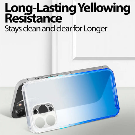 Schlanke und stoßfeste Gradient Handyhülle für iPhone 14 Pro Max in Blau
