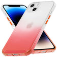 Schlanke und stoßfeste Gradient Handyhülle für iPhone 14 in Rot