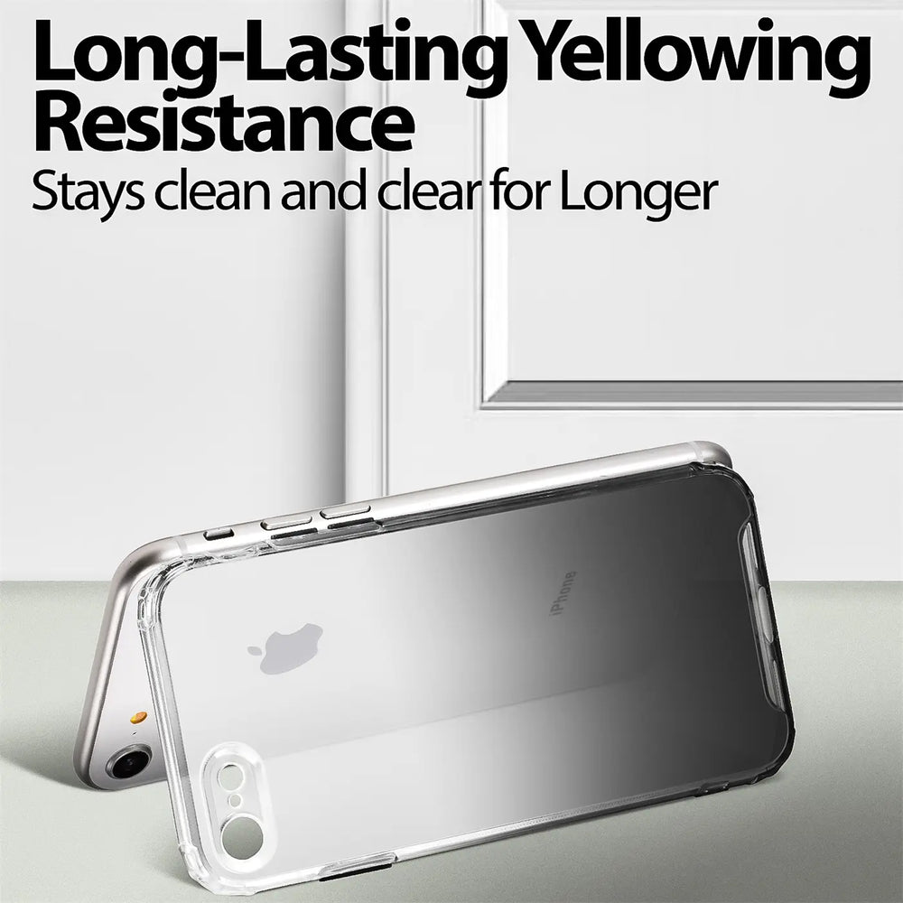 Schlanke und stoßfeste Gradient Handyhülle für iPhone 7 / 8 / SE 2 / SE 3 in Schwarz