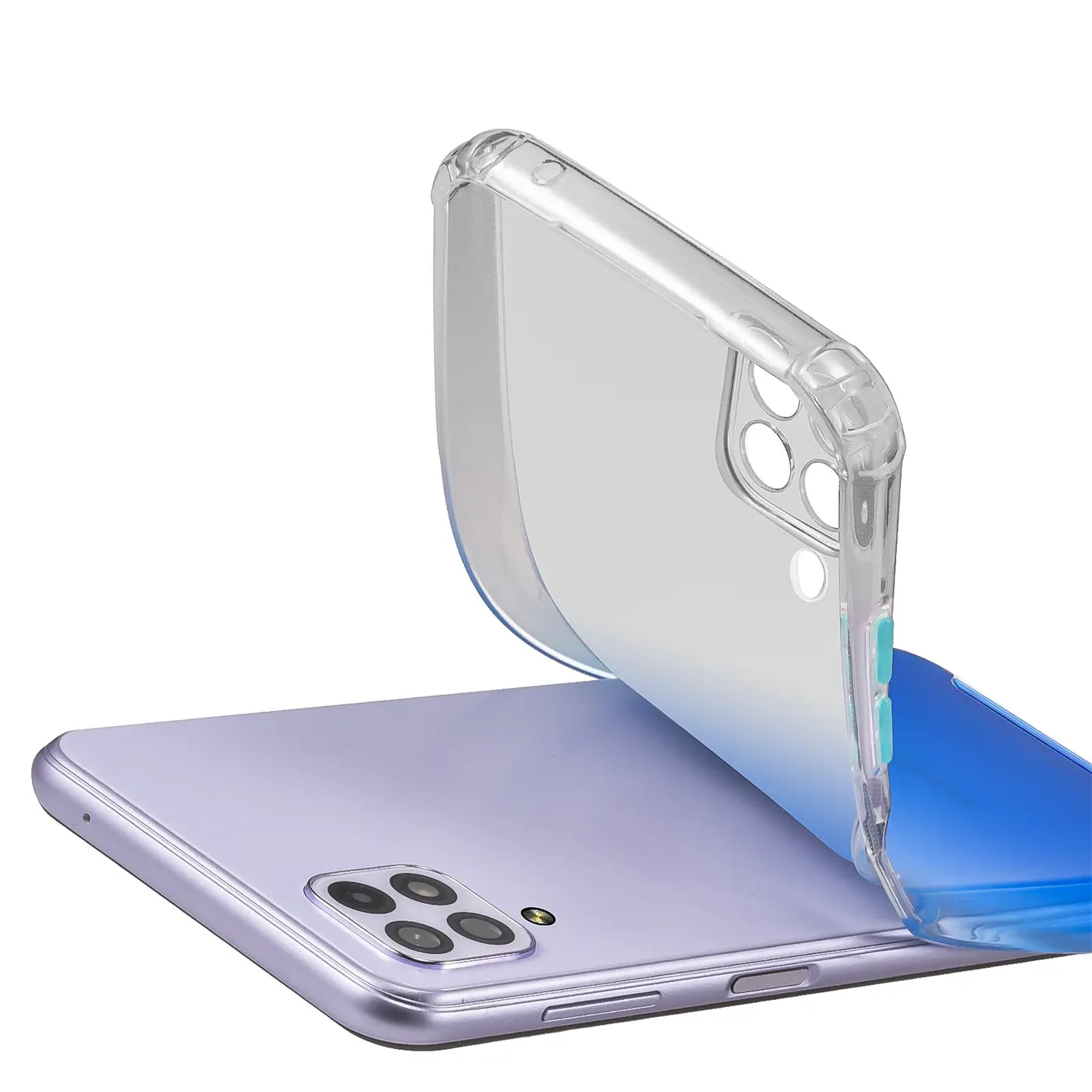 Samsung Galaxy A22 4G/M32/M22: Transparente Hülle mit Farbverlauf, von oben