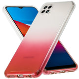Schlanke und stoßfeste Gradient Handyhülle für Samsung Galaxy A22 5G in Rot
