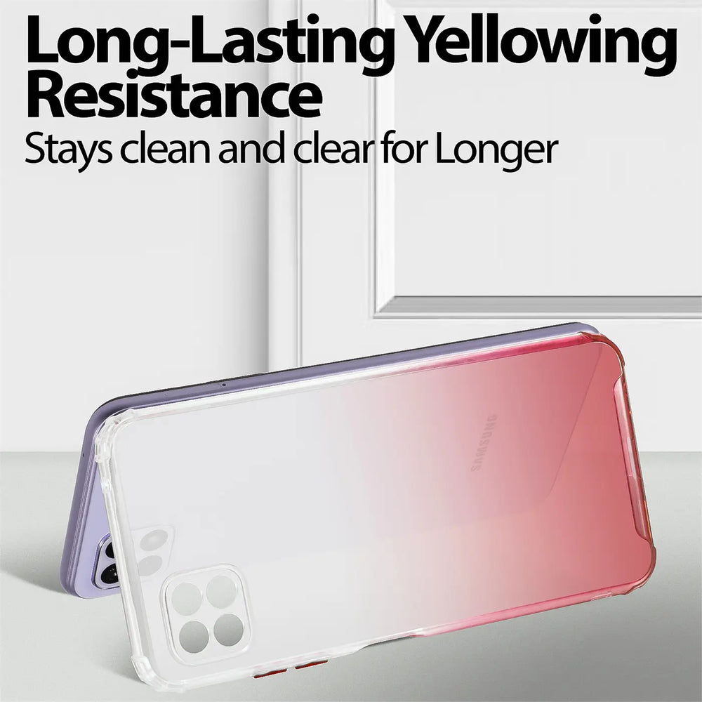 Schlanke und stoßfeste Gradient Handyhülle für Samsung Galaxy A22 5G in Rot